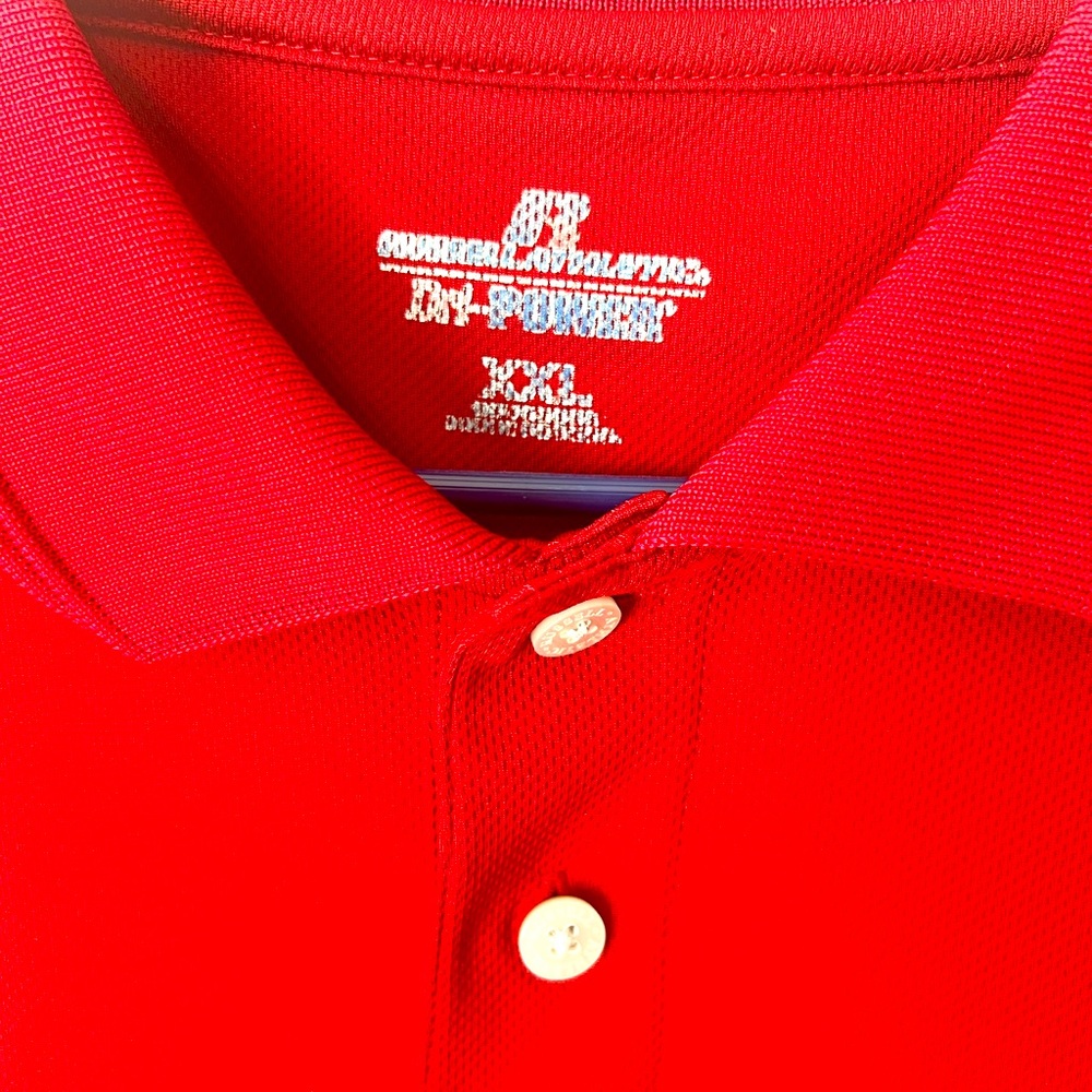 Washington State University golf polo red.